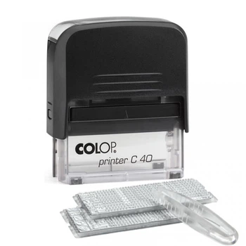 Штамп самонаборной COLOP 6 строчек C40N/2 SET укр. (001214021)