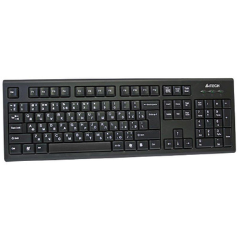Клавіатура A4-KR-85 PS/2, чорна, w.Ukr.Comfort keys Rounded Edge keyboard