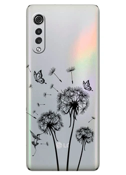 Cиликоновий чохол iSwag для LG Velvet з малюнком - Кульбаби (ISLGVEL51)