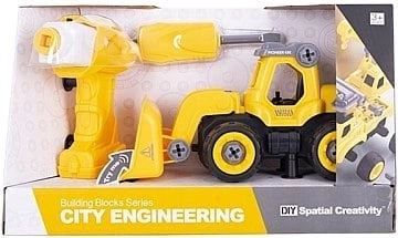 Конструктор "City Engineering. Бульдозер", 27 деталей - Diy Spatial Creativity (20-788010)