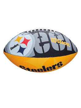 Детский мяч для американского футбола Wilson NFL Pittsburgh Steelers Junior, композитная кожа.(OB_8A2B87CEE633)