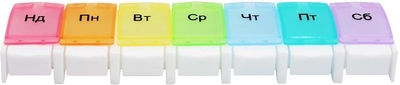 Органайзер для таблеток на 7 дней MVM PC-11 COLOR разноцветный (PC-11 COLOR)