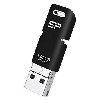 Флеш-накопичувач SiliconPower USB 3.1 Mobile Type-C/Micro USB C50 128Gb Black (SP128GBUC3C50V1K)