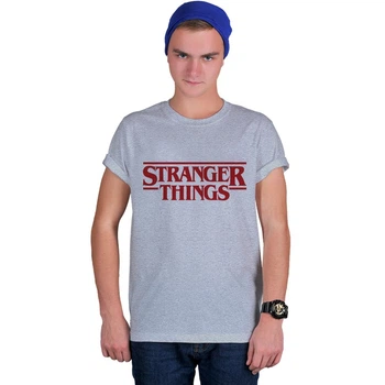 Футболка Fanbolka Очень Странные Дела Stranger Things S Светло-серая меланжевая (33MASS)