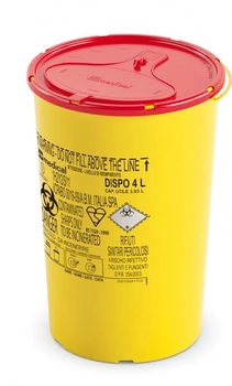 DISPO 4 л, контейнер для сбора игл и медицинских отходов