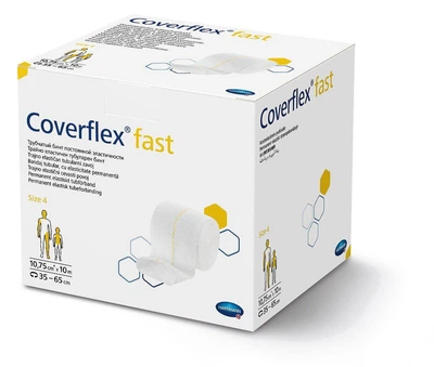 Постоянно эластичный трубчатый бинт Coverflex® fast / Коверфлекс фаст Размер 4 10,7cм x 10м