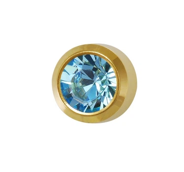 Серьги для ушей Studex R203 завальцованы март-аквамарин