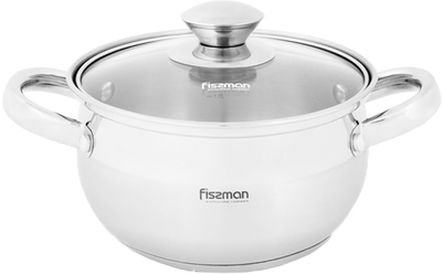 Каструля Fissman Prime 1.3 л зі скляною кришкою (5510 F)