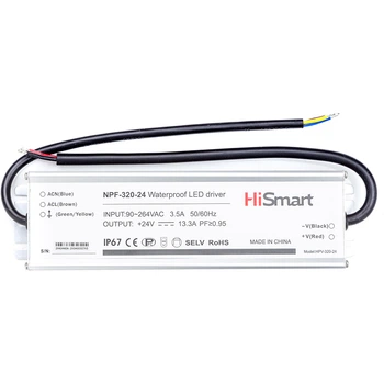 Блок питания HiSmart 24V, 13.3A, 320W, PFC, IP6