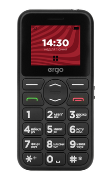 Мобільний телефон ERGO R181 Dual Sim Black (R181 black)