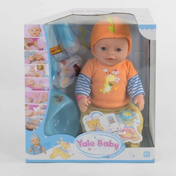 Пупс функціональний BL 034 E 8 функцій, з аксесуарами, в коробці