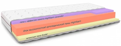 Матрас Highfoam Noble LEAF Lavandi (Лиф Лаванди) 120х190 см (hnlla-3)