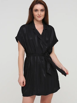 Платье на запах короткое летнее женское Monki 607409 XS Черное (KAY2000001256138)