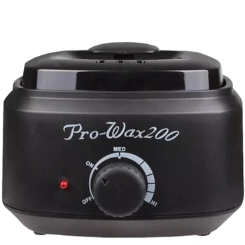 Баночный воскоплав Pro-wax 200 100W 400 мл (черный) для депиляции и разогрева воска