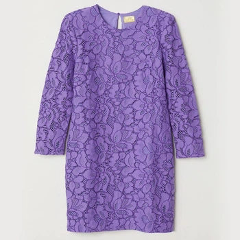 Сукня коротка осіння жіноча H&M 0657731_фіол. 32 Фіолетовий (KZ2000001251607_KAY2000001251607_LD2000001251607)