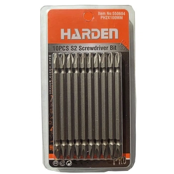 Набір біт отверточних двосторонніх PH2X100mm Harden Tools 550604