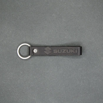 Кожаный брелок Ridl Suzuki черный