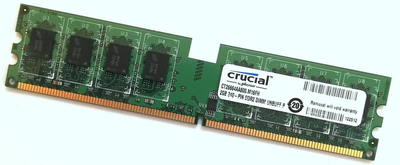 Оперативная память Crucial DDR2 2Gb 800MHz PC2 6400U CL6 (CT25664AA800.M16FH) Б/У