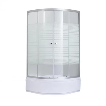 Lidz 4мм стекляная дверь с рисунком Linie WIEŻA SC90x90.MID.L