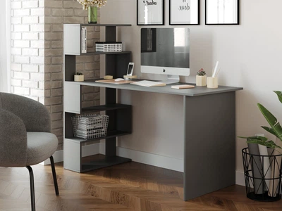 Стіл комп'ютерний Moreli Roland Ш1416*В1226*Г600 Антрацит