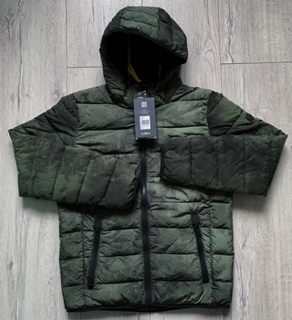 Чоловічий пуховик CMP MAN JACKET FIX HOOD 31K2657-F959 50 (L) зелений (11810023)