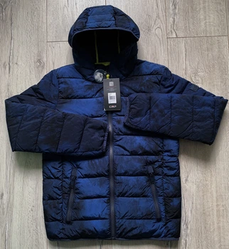 Мужской пуховик CMP MAN JACKET FIX HOOD 31K2657-N950 50 (L) синий (11810019)