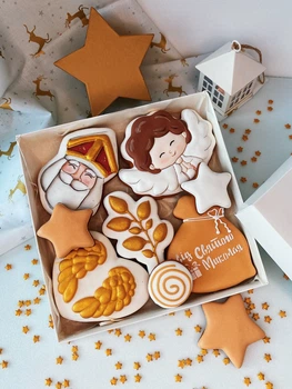 Имбирный пряник Sweets&joys Набор средний Святой Николай (20х20 см) 1 шт.