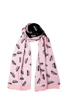Шарф Moschino женский пудровый (30633)