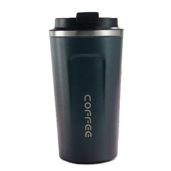 Термокружка Coffee 500 мл синяя (LB-38523)