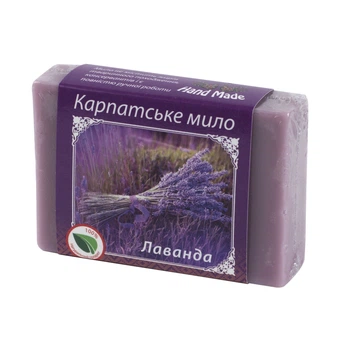Мыло ручной работы Карпатське Мило Лаванда 90г