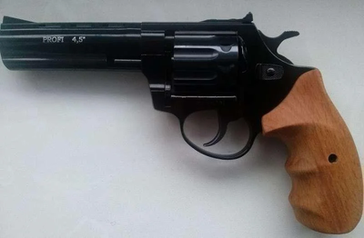 Револьвер под патрон Флобера Zbroia Profi 4.5 (черный/бук)
