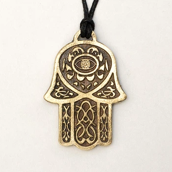 Амулет кулон Хамса, Рука Захисту Semantic Jewelry Бронзове покриття 3.0 x 2.3 x 0.3 см