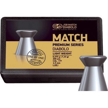 Кульки JSB Match Premium light 4.51мм, 0.5г (200шт) (1006-200)