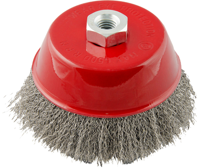 Щітка торцева з рифленого дроту Mastertool D125 М14 (19-7212)
