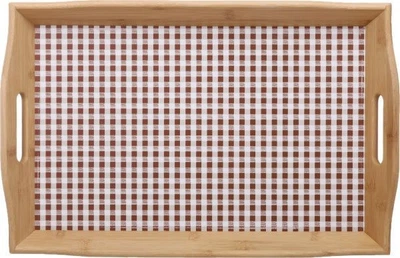 Таця з ручками кантрі бамбук 50,9X33X6 см