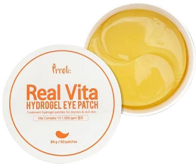 Гидрогелевые патчи для глаз Prreti Real Vita Hydrogel Eye Patch с витамином С 60 шт (8809541199240)