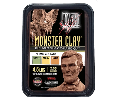 Скульптурная профессиональная масса для лепки Monster Clay Soft. 2,05 кг