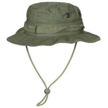 Панама с большим отворотом US GI Bush Hat, Rip Stop, chin strap, OD, Olive, S
