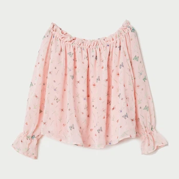 Блузка женская H&M 6077057bar 34 Светло-розовая (PS2030000178742_KAY2000001293607)