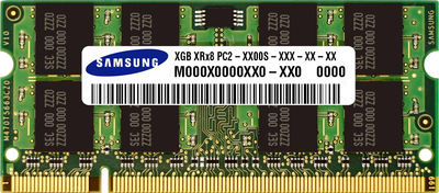 Оперативна пам'ять Samsung SODIMM DDR2 2Gb 800MHz PC2-6400 (M470T5663QZ3-CF7-1210)