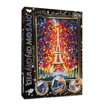 Набор для творчества Danko Toys самоклеящиеся стразы 30х30 см цветные (554803)