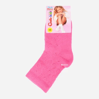 Детские носки хлопковые для девочек Conte Kids Miss 7С-76СП-111 18 Розовые (4810226050743)