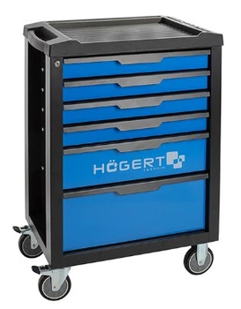 Тележка инструментальная Hoegert 6 ящиков HT7G045