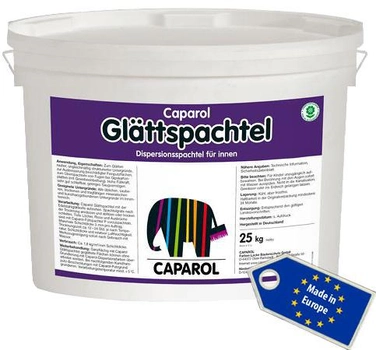 Шпаклівка для внутрішніх робіт Caparol Glattspachtel 25 кг (відро) Біла (IG948200349)