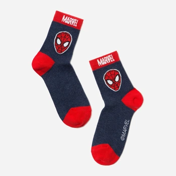 Детские носки хлопковые для мальчиков Conte Kids Marvel 17С-132СПМ-412 18 р Темно-синие (4810226425541)