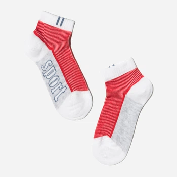 Шкарпетки Conte Kids Active 13С-34СП 309 14 р Білі/Червоні (4810226274484)