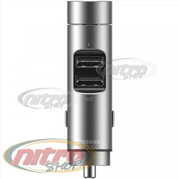 FM Модулятор Baseus Energy Column MP3 Зарядное Устройство 2USB 3.1A Bluetooth 5.0