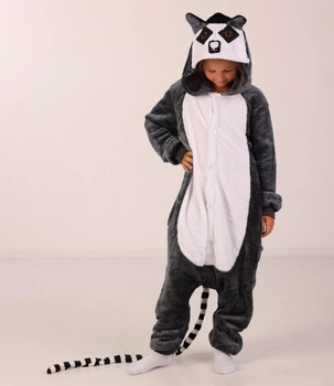 Піжама Кігурумі Сліп Для Хлопчиків Kigurumi Лемур Сірий 165-175 см. (2037/2)