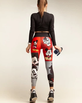 Лосины Superstacy L Mickey Серо-красные (SS2524-31)