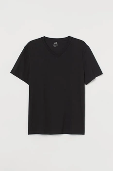 Футболка H&M XS черный 2411763275